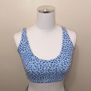 Brandy Melville Lydia Blue Cheetah Top